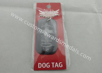 Черной персонализированные латунью бирки собаки для людей, материала нержавеющей стали 2.0mm