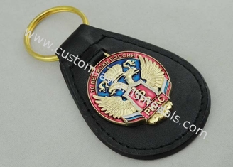 Прозрачной мягкой Keychains персонализированное эмалью кожаное для военной полиции России