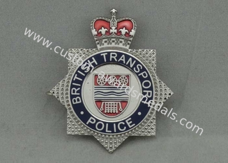 Латунь значков сувенира полиций перехода British проштемпелеванная с имитационной трудной эмалью