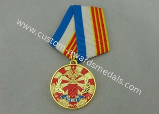Награды медали сплава цинка заливки формы изготовленные на заказ с мягкой плакировкой золота эмали