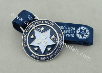 Медаль эмали сплава цинка мягкое с длинней тесемкой, ODM OEM плакировкой никеля