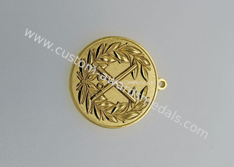 Медали баскетбола утюга плакировкой золота, военная проштемпелеванная латунь медалей военновоздушной силы персонализированной