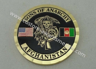 Армия США персонализировала монетки, латунные умрите проштемпелеванный для сынков анархии с плакировкой упаковки и золота коробки