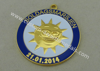 38 медаль mm Soldagsmarsjen 3D, сплав цинка умирает сторона бросания двойная