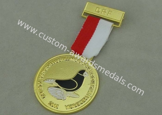 Синтетическая таможня эмали DRF награждает сплав цинка плакировкой золота медалей с медалью тесемки