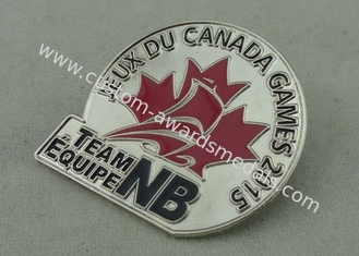 Pin отворотом эмали игр JEUX DU Канады мягкий с плакировкой латуни/никеля