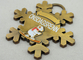 Персонализированные значки 2D или сувенира 3D/значок лыжи с античным золотом, никелем, латунной плакировкой