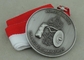 Медалей марафона медалей заливки формы 3D плакировка античных серебряных античная серебряная