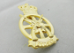 Pin отворотом сплава цинка заливки формы JYDSKE, мягкий Pin эмали 3D при туманное покрынное золото