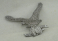 Подгонянная эмблема сплава 3Д цинка военная, античный серебряный значок Пин полиции