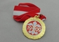 плакировка медали эмали 88mm античная серебряная, медаль утюга для игры спорта
