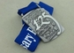 Медали 3Д заливки формы сплава цинка награждают медали спорта, идущие медали эмали ленты марафона