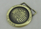 Марафон умирает медали бросания сплавом цинка, античной плакировкой золота 3D