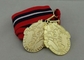 Красный белый черный длинний утюг медалей тесемки умирает проштемпелевать толщину плакировкой золота 2.0mm