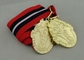 Красный белый черный длинний утюг медалей тесемки умирает проштемпелевать толщину плакировкой золота 2.0mm