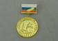 медали тесемок наград 32 mm с синтетической плакировкой эмали и золота