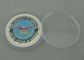 Монетки персонализированные министерством обороны с упаковкой коробки и краем отрезка диаманта