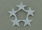 3 звезды награждают брызгу сплава цинка значков с белизной 2,5 дюймы