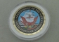 Отдел США военно-морского флота персонализировал монетки, медь 2,0 дюймов умирает проштемпелеванный с краем отрезка диаманта