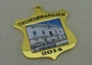 Медаль сплава цинка сплава цинка Tromsomarsjen с печатанием/плакировкой золота