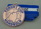 Гальваническое омеднение медалей тесемки Handbold Demark чашки Tornby с эмалью проштемпелеванной утюгом мягкой