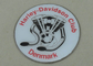 Фото вытравило значки сувенира 3.0inch, значок эпоксидной смолы клуба Harley Davidson