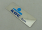 Заливка формы значков банка сувенира KBC с глянцеватым никелем, слипчивым краном