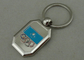 Олимпийская рекламируя заливка формы сплава цинка Keychain с серебряной плакировкой