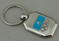 Олимпийская рекламируя заливка формы сплава цинка Keychain с серебряной плакировкой