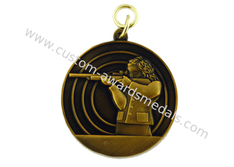 Античное медаль сплава 3D цинка плакировкой золота, умирает медали для встречи спорта, армия бросания, награды