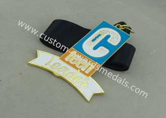 Мягким медаль цинка медалей тесемки эмали персонализированное сплавом для предназначенного для подростков руководителя