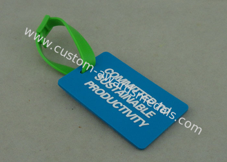 Кольцо для ключей PVC промотирования дела выдвиженческое Rubberized 4,0 Mm толщины