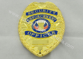 значки сувенира полиций 80mm, сплав цинка с Pin фибулы плакировкой золота на задней стороне