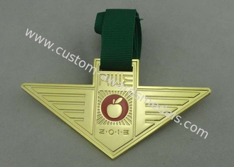 Плакировка медалей тесемки Санта-Барбара серебряная для подарка компании