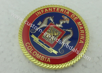 подгонянные 3Д монетки персонализированные Мариной, монетки Колумбии проблемы с сплавом цинка