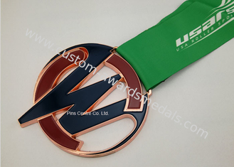Персонализированная лента награждает заливке формы медалей мягкую эмаль внутренний отрезок