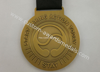 Оцинковывайте медали ленты спорт сплава латунные для сувениров/почетности/приза