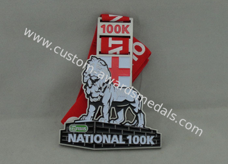 Медаль эмали заливки формы для национальной античной плакировки никеля 100k и тесемки печатания шелковой ширмы