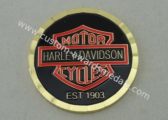 Латунным монетки Diamont персонализированные отрезком Silkscreen/офсетная печать для Harley-Davidson