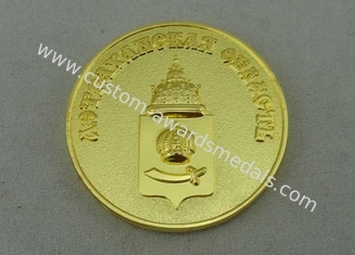 Значки сувенира России оцинковывают плакировку золота значка Pin заливки формы 3D сплава