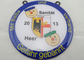 Медаль печатания шелковой ширмы Sanitat Karneval нержавеющей стали стороной Gefahr Gebannt, плоского или двойной