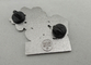 Значок Pin Дисней экипажа камеры Эн-Би-Си сплавом цинка, синтетической эмалью, черным никелем, заполненным ярким блеском