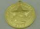 медали заливки формы 3D оцинковывают материал сплава с плакировкой золота 50 mm