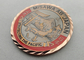 американец античного гальванического омеднения 3D латунный персонализировал монетки для наград, с краем отрезка диаманта