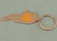 Цепь логоса гальванического омеднения ключевая рекламируя консервооткрыватель бутылки сплава цинка Keychains