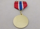 Изготовленное на заказ медаль утюга или подарка сувенира латуни или меди, медаль тесемки офсетной печати без покрывать