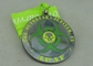 Персонализированное медаль эмали сплава цинка прозрачное с черной плакировкой никеля