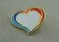 Персонализированный Pin эмали сплава цинка значка формы сердца трудный с эмалью