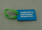 Кольцо для ключей PVC промотирования дела выдвиженческое Rubberized 4,0 Mm толщины