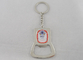 Сплав выдвиженческое Keychain цинка с консервооткрывателем бутылки, стикером офсетной печати